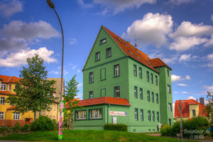 Grünes Haus am Beethovenplatz in Templin